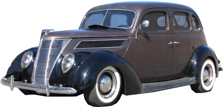 1937 ford slant back clipart