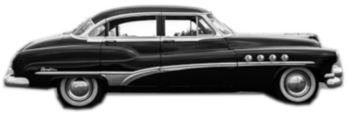 1951-52 Buick Special & Oldsmobile Super 88 2 Door Coupe 8 Bows Acme Auto Headlining 1134-TIE839 Metallic Blue Replacement Headliner