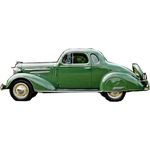 1935 and 1936 Chevrolet Coupe 5 window replacement headliner