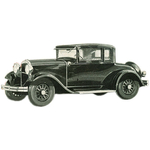 1928 thru 1931 Plymouth Coupe 2  door replacement headliner