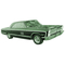 1965 to 1968 Plymouth Fury headliner without rear panels