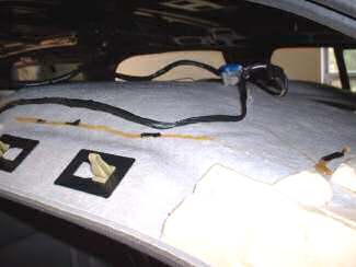 02 Chevrolet Tahoe headliner board wiring harnesses